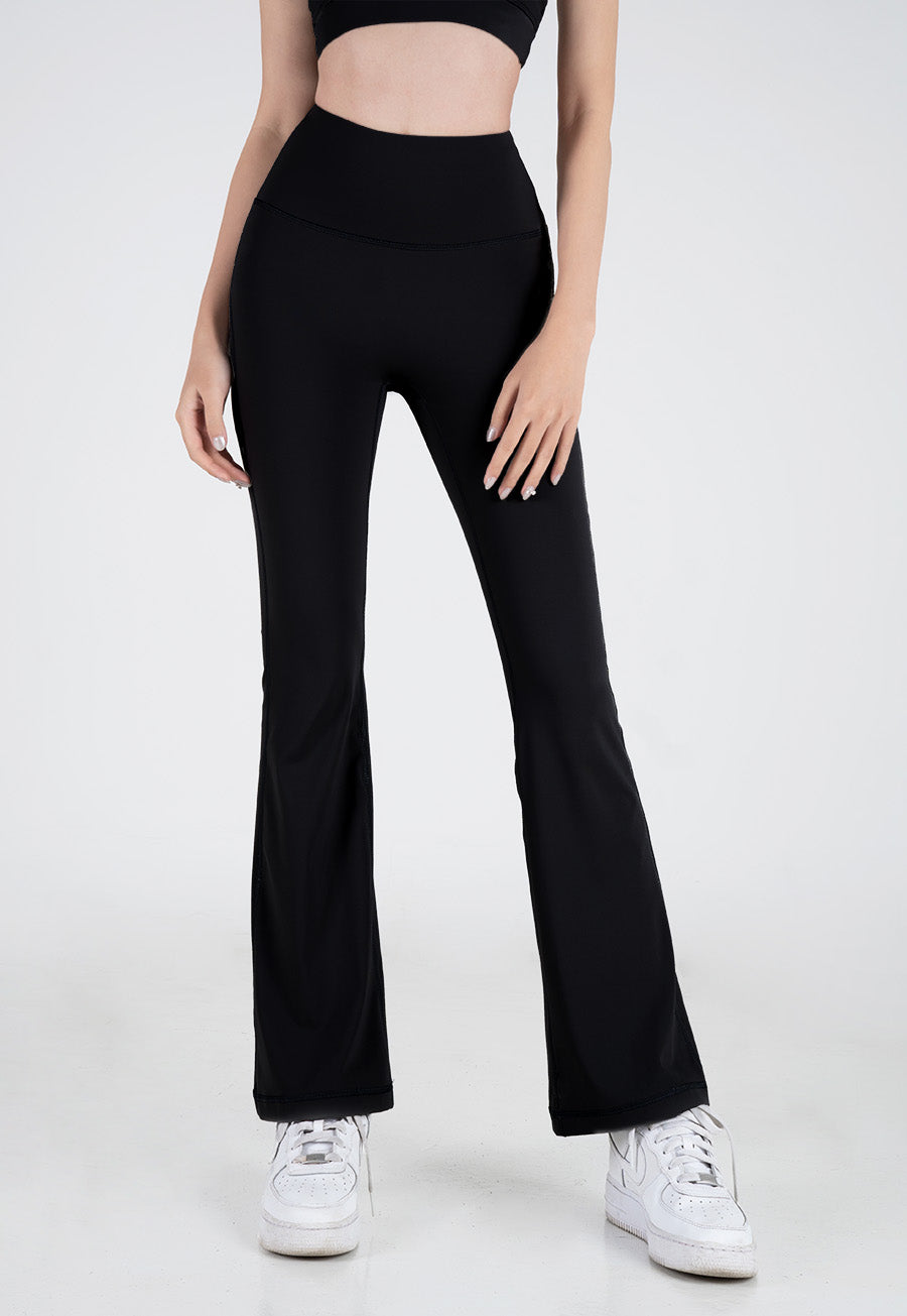 Ảnh minh họa trang phục Fitme: Quần legging ống loe Flare QDOL Đen