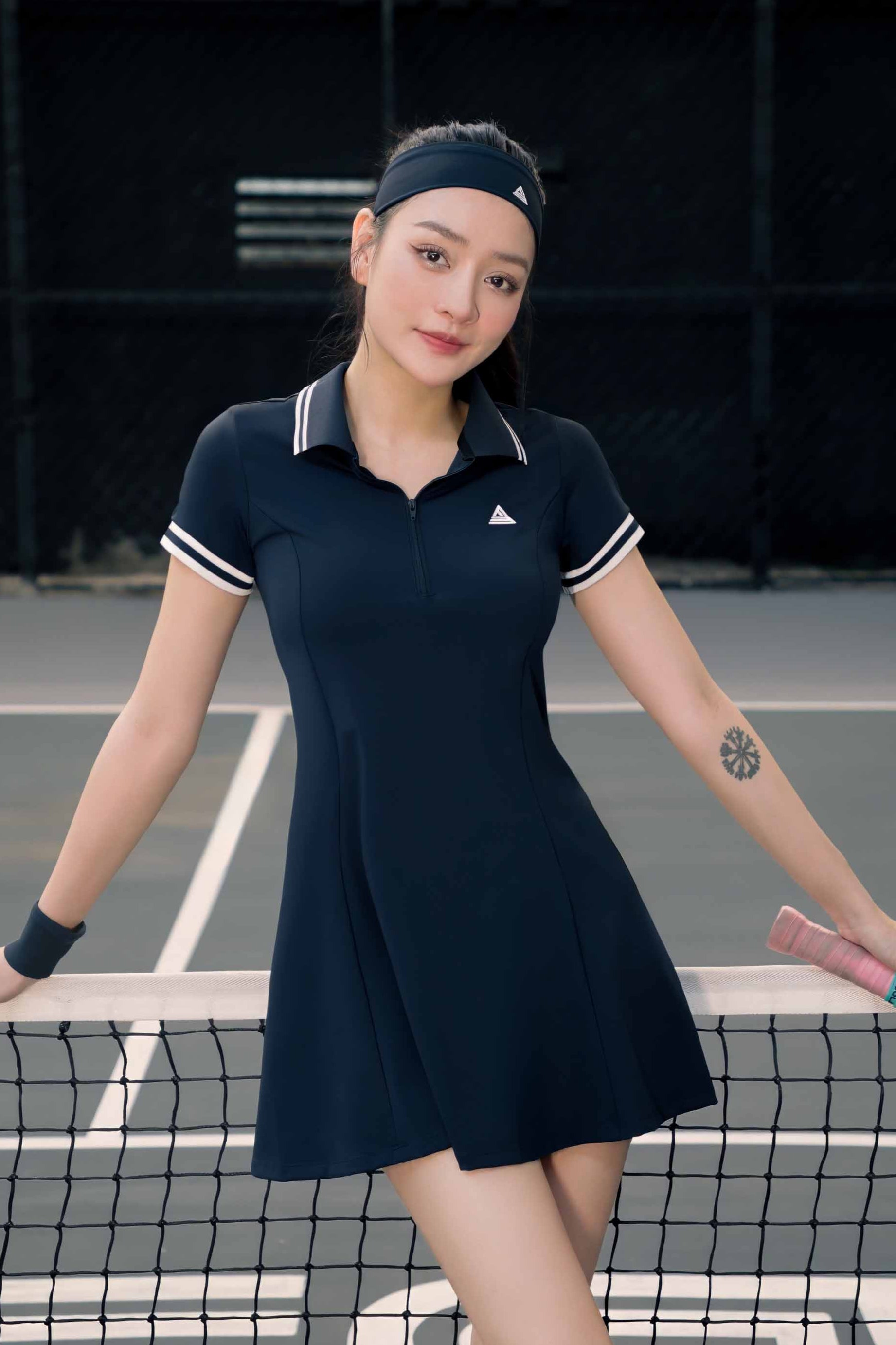 Váy tennis pickleball nữ Fitme CHIC ES - DSSP01 - Blazer Navy - Fitme Sportswear