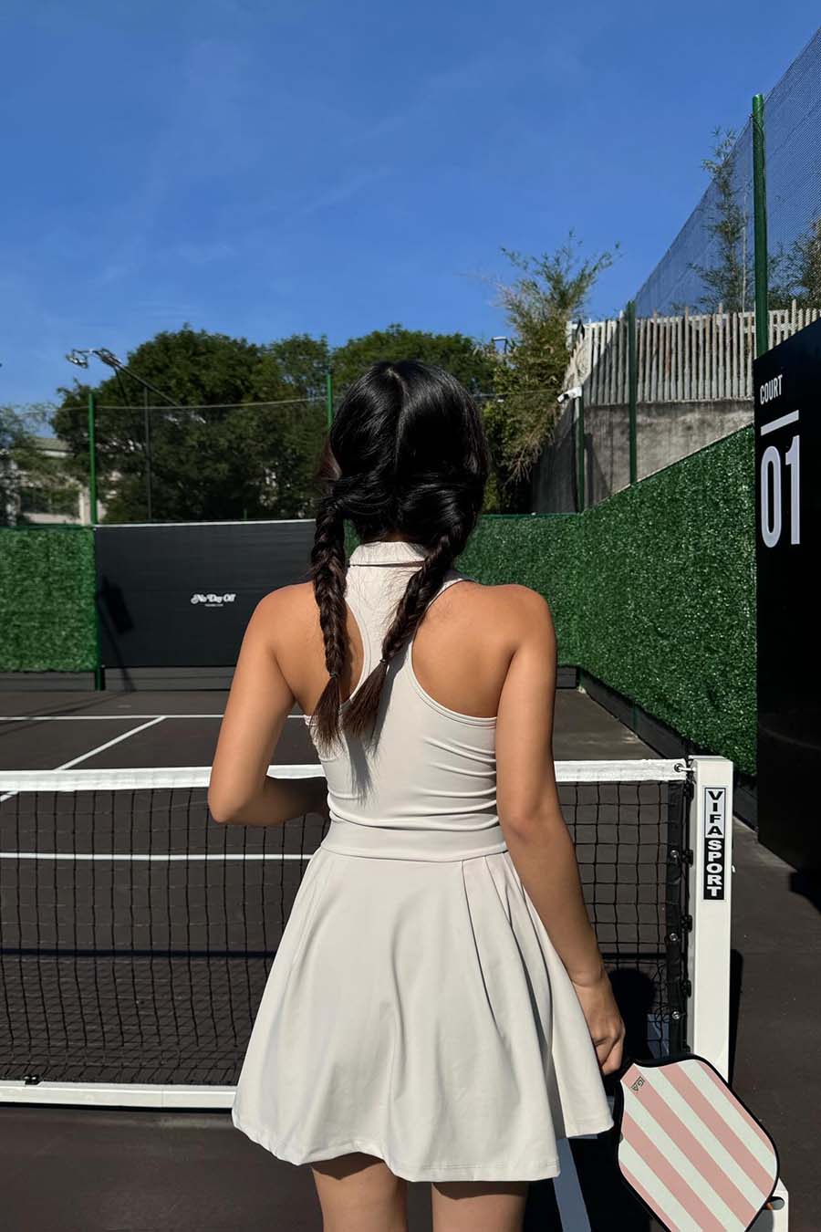 Váy tennis thể thao nữ Fitme GOC - DTSN01 - Light Grey - Fitme Sportswear