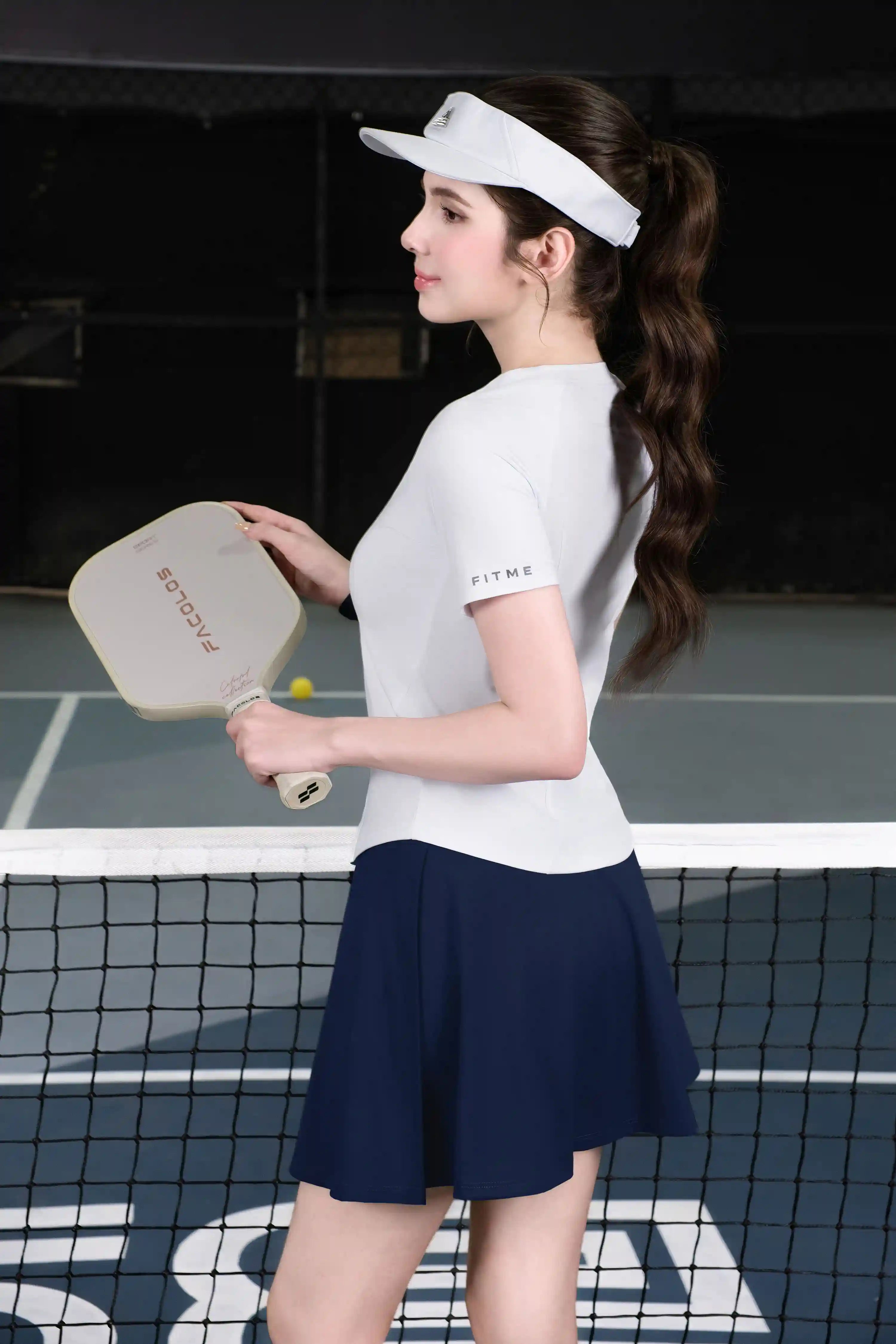 Áo thun tập gym yoga nữ Fitme SOFT ATSO01 Trắng