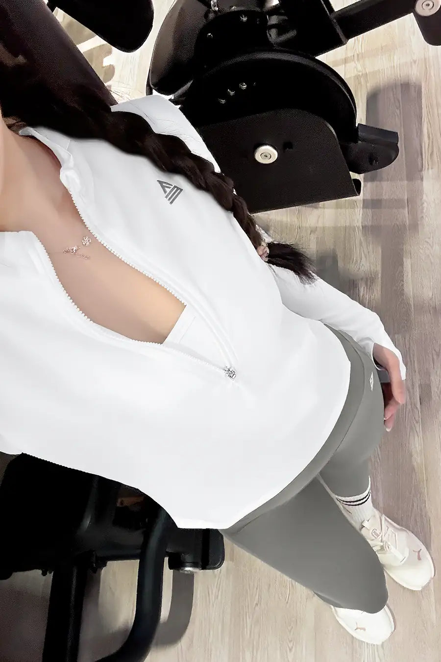 Cover23 Long-Sleeve Half-Zip Shirt AKHZC Gray Blue