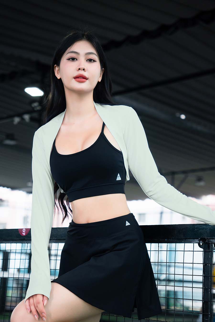 Áo khoác thể thao nữ Fitme GOC - ANCD01 - Xanh mint - Fitme Sportswear