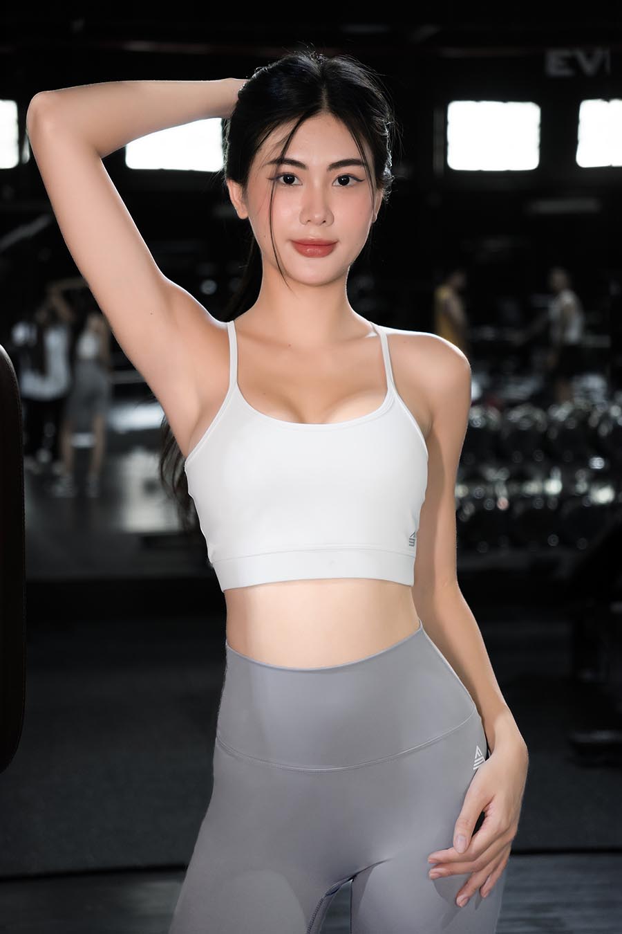 Áo bra gym yoga Theta - Trắng - Fitme Sportswear