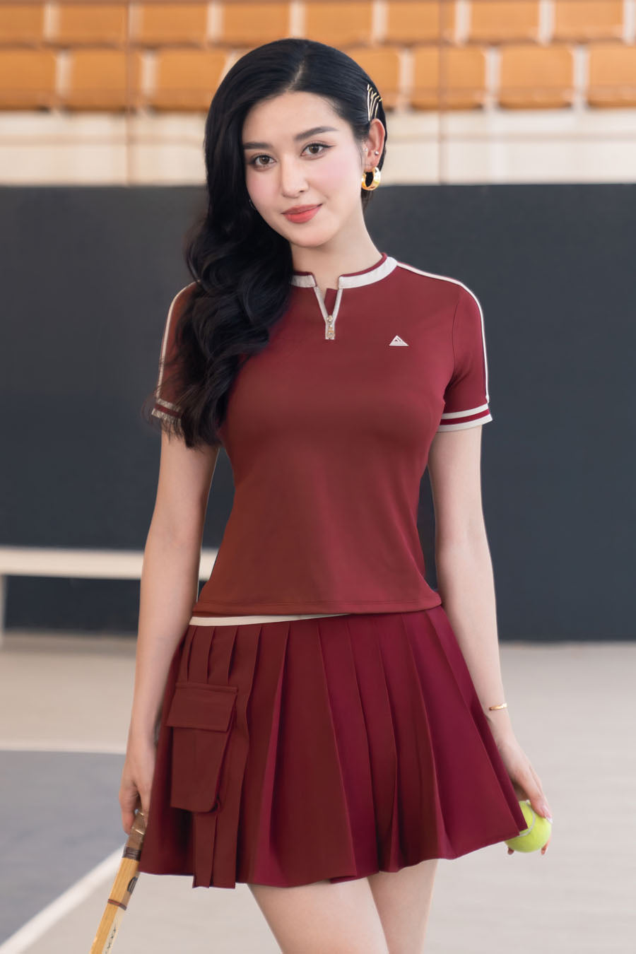Váy Fitme PULSE CE VTHN01 Red đai be