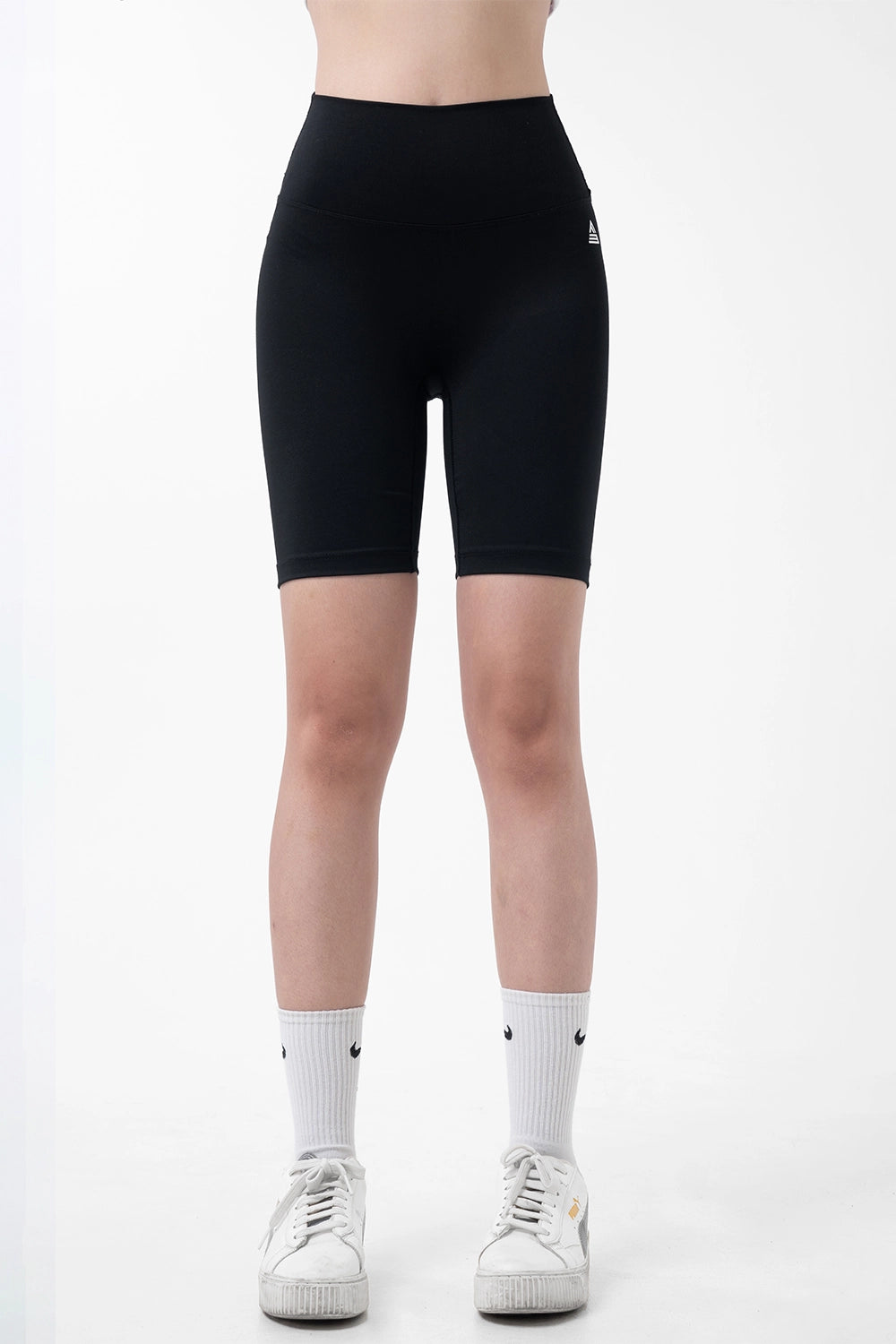Quần legging lửng tập yoga cạp ngang - Đen - Fitme Sportswear