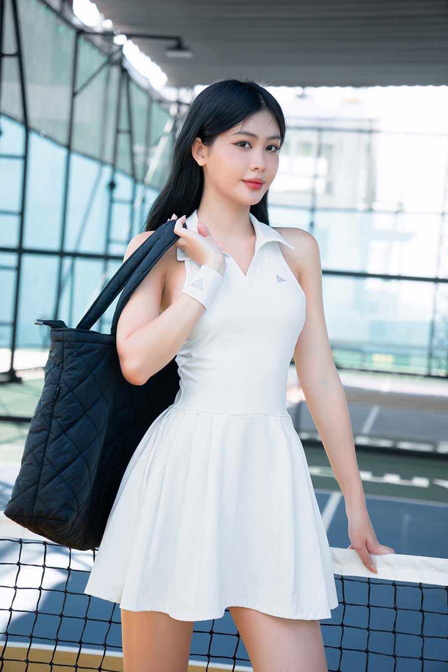 Váy tennis thể thao nữ Fitme GOC - DTSN01 - Trắng - Fitme Sportswear