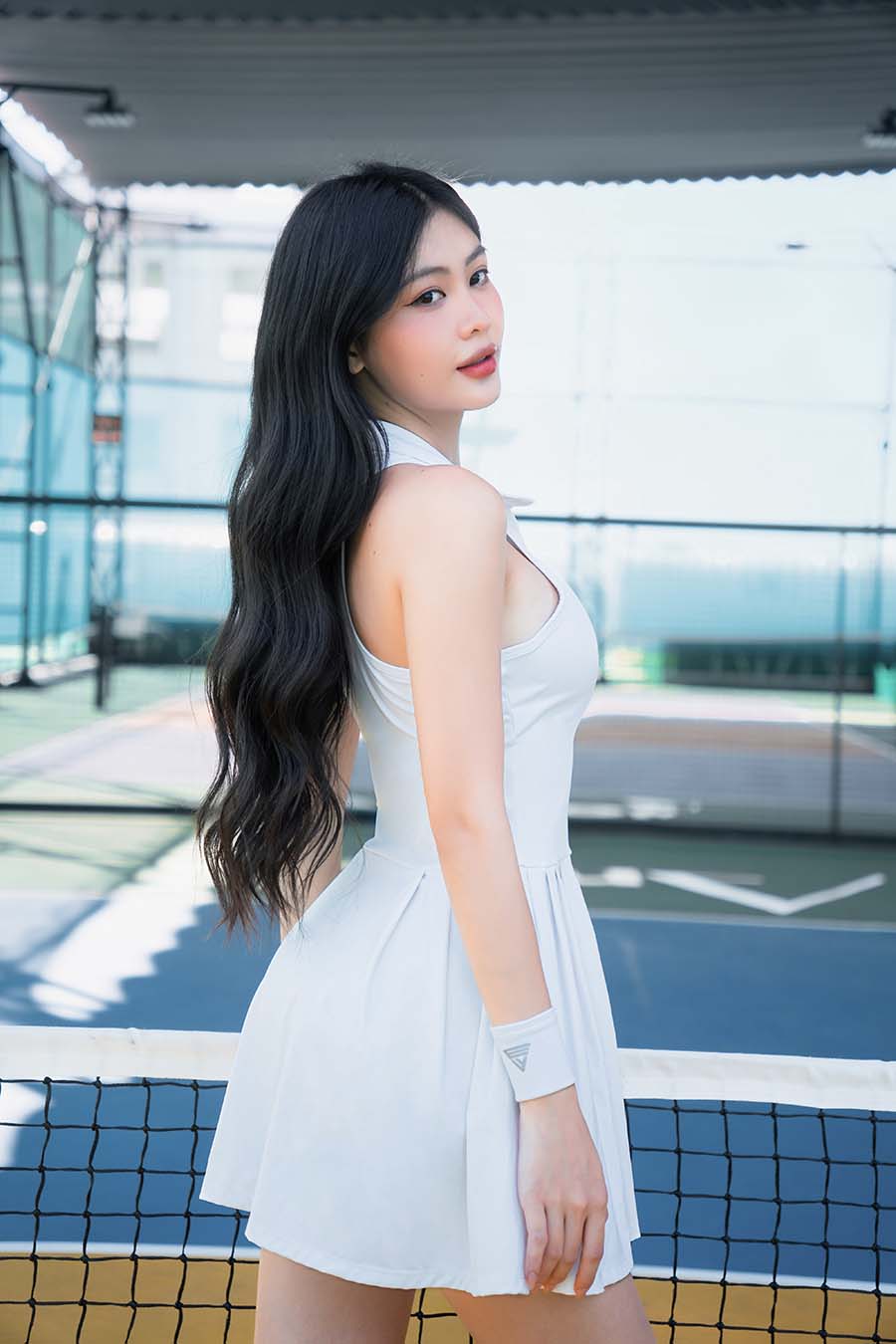 Váy tennis thể thao nữ Fitme GOC - DTSN01 - Trắng - Fitme Sportswear