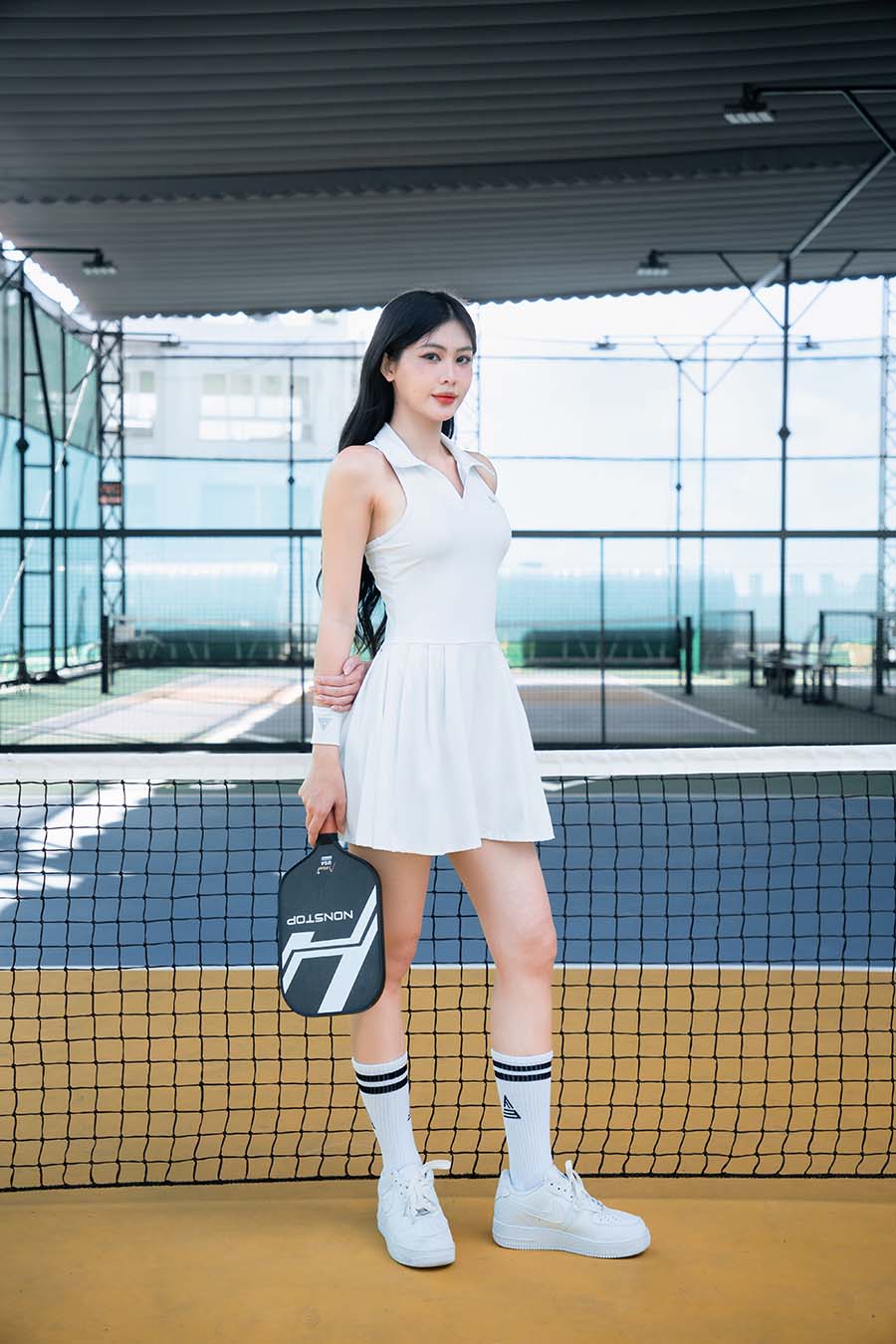 Váy tennis thể thao nữ Fitme GOC - DTSN01 - Trắng - Fitme Sportswear