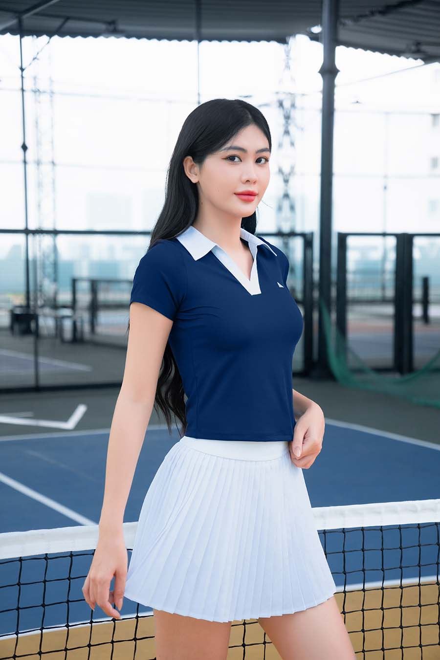 Áo polo thể thao nữ Fitme GOC - ABPL01 - Navy - Fitme Sportswear