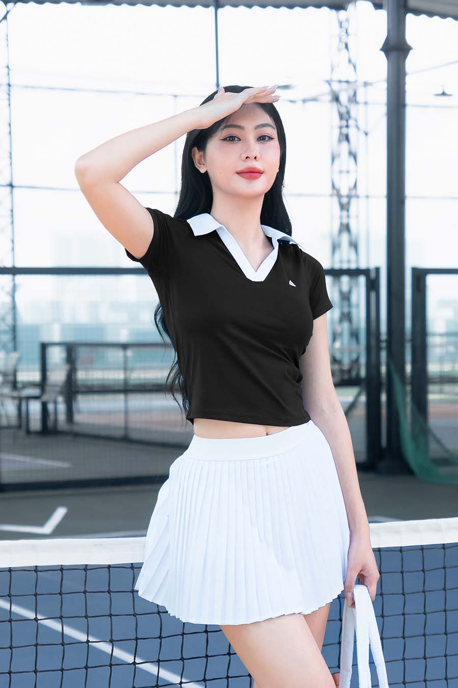 Áo polo thể thao nữ Fitme GOC - ABPL01 - Đen - Fitme Sportswear