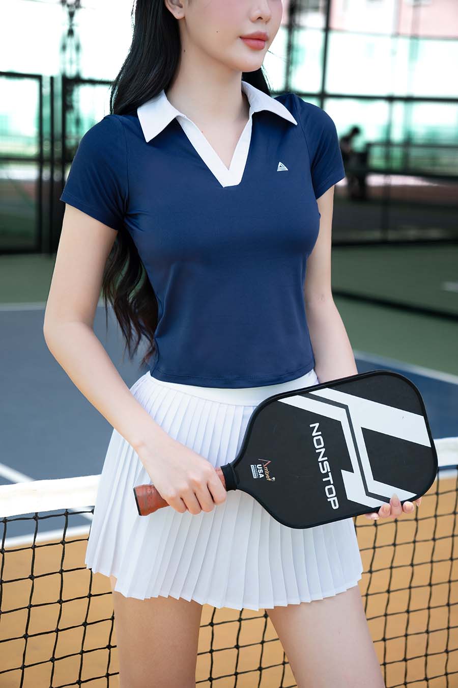 Áo polo thể thao nữ Fitme GOC - ABPL01 - Navy - Fitme Sportswear