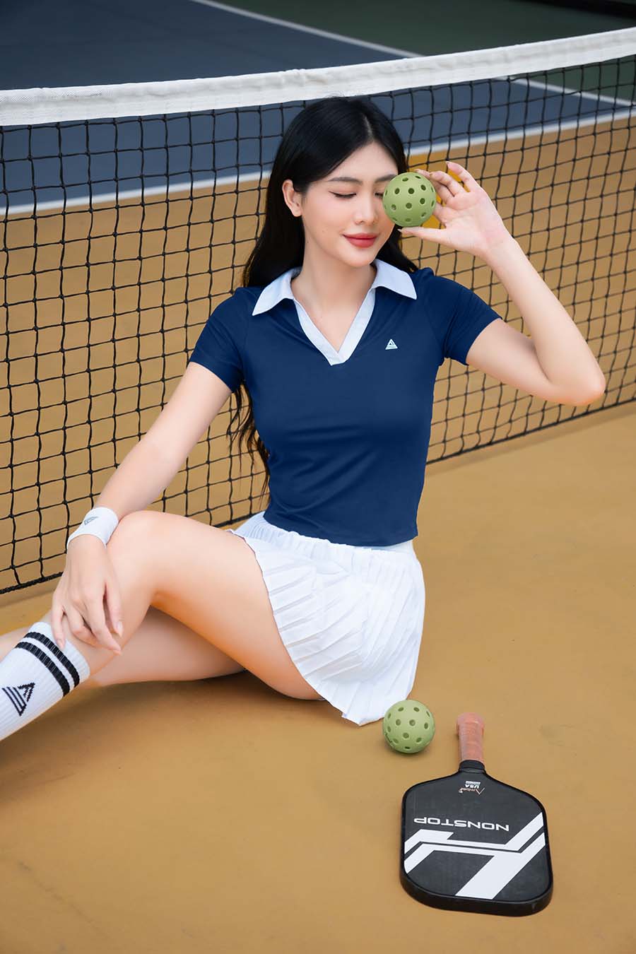 Áo polo thể thao nữ Fitme GOC - ABPL01 - Navy - Fitme Sportswear
