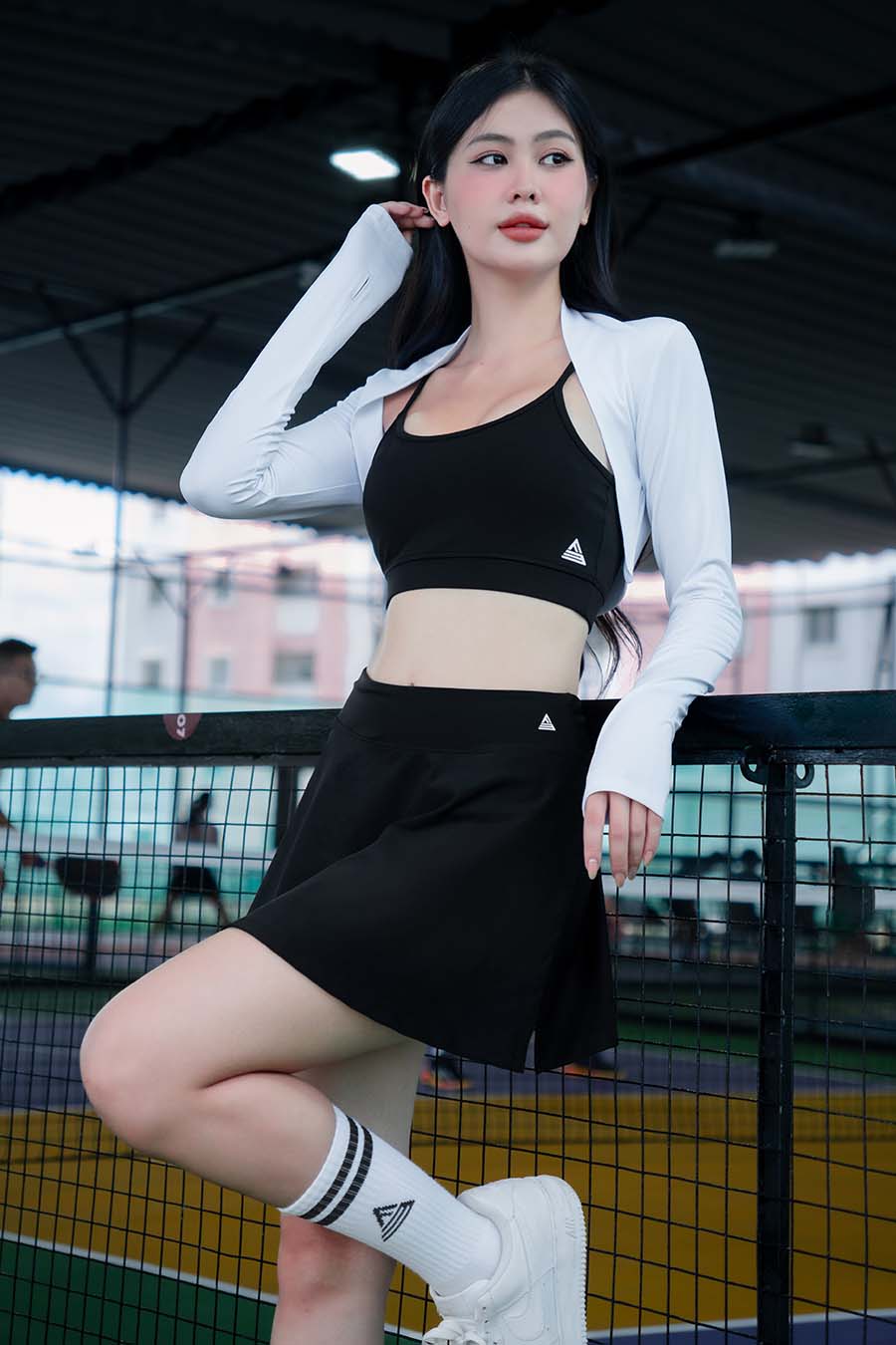 Chân váy ngắn thể thao nữ Fitme GOC - VSFM01 - Đen - Fitme Sportswear