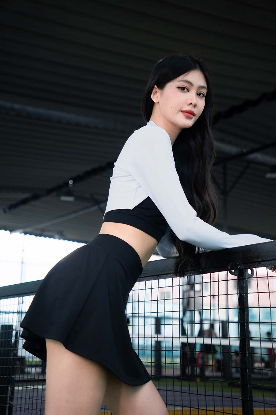Chân váy ngắn thể thao nữ Fitme GOC - VSFM01 - Đen - Fitme Sportswear