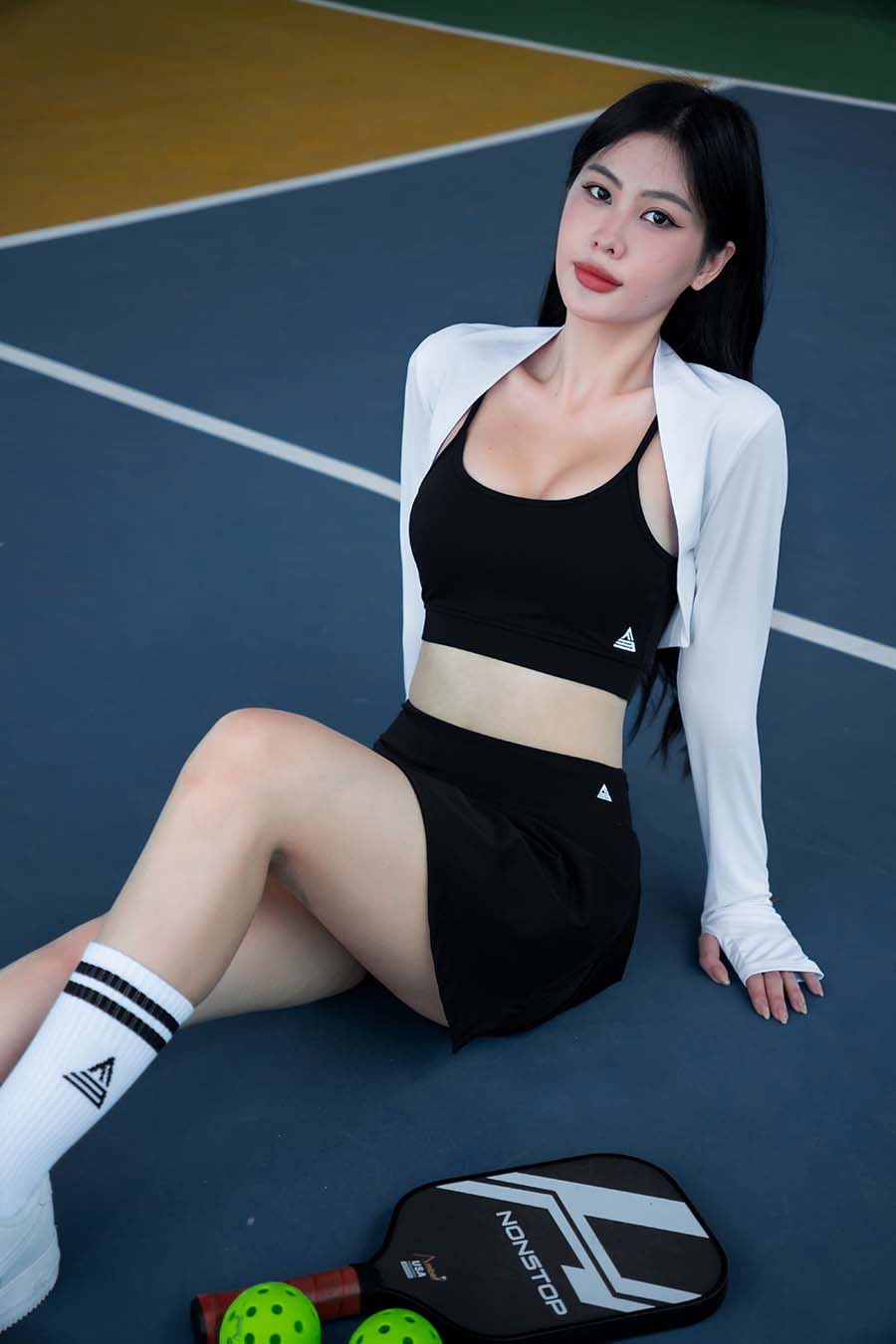 Chân váy ngắn thể thao nữ Fitme GOC - VSFM01 - Đen - Fitme Sportswear