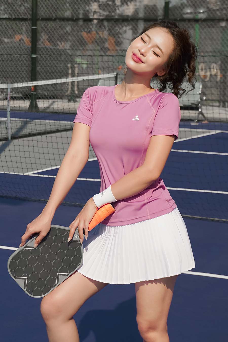 Chân váy xếp ly thể thao nữ Fitme GOC - VXLN01 - Trắng - Fitme Sportswear