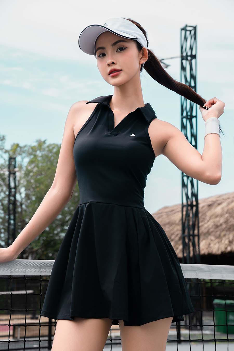 Váy tennis thể thao nữ Fitme GOC - DTSN01 - Đen - Fitme Sportswear