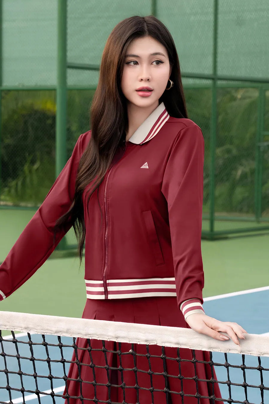Áo khoác Fitme FIERCE CE AKTN01 Red cổ be