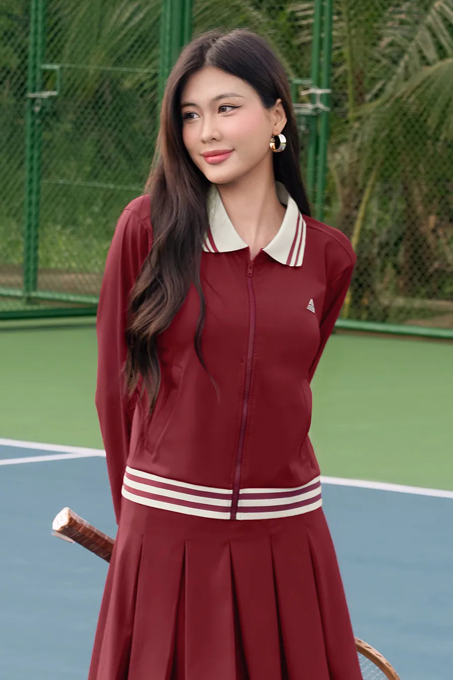Áo khoác Fitme FIERCE CE AKTN01 Red cổ be