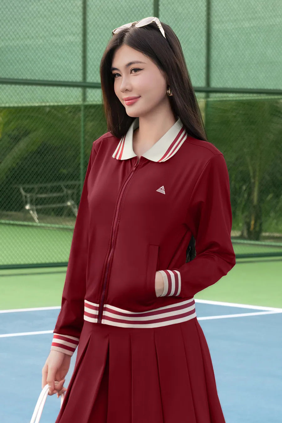 Áo khoác Fitme FIERCE CE AKTN01 Red cổ be