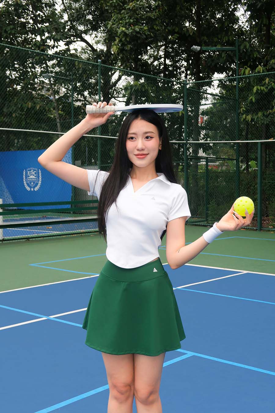 Áo polo thể thao nữ Fitme GOC chất cotton - APLT01 - Trắng - Fitme Sportswear