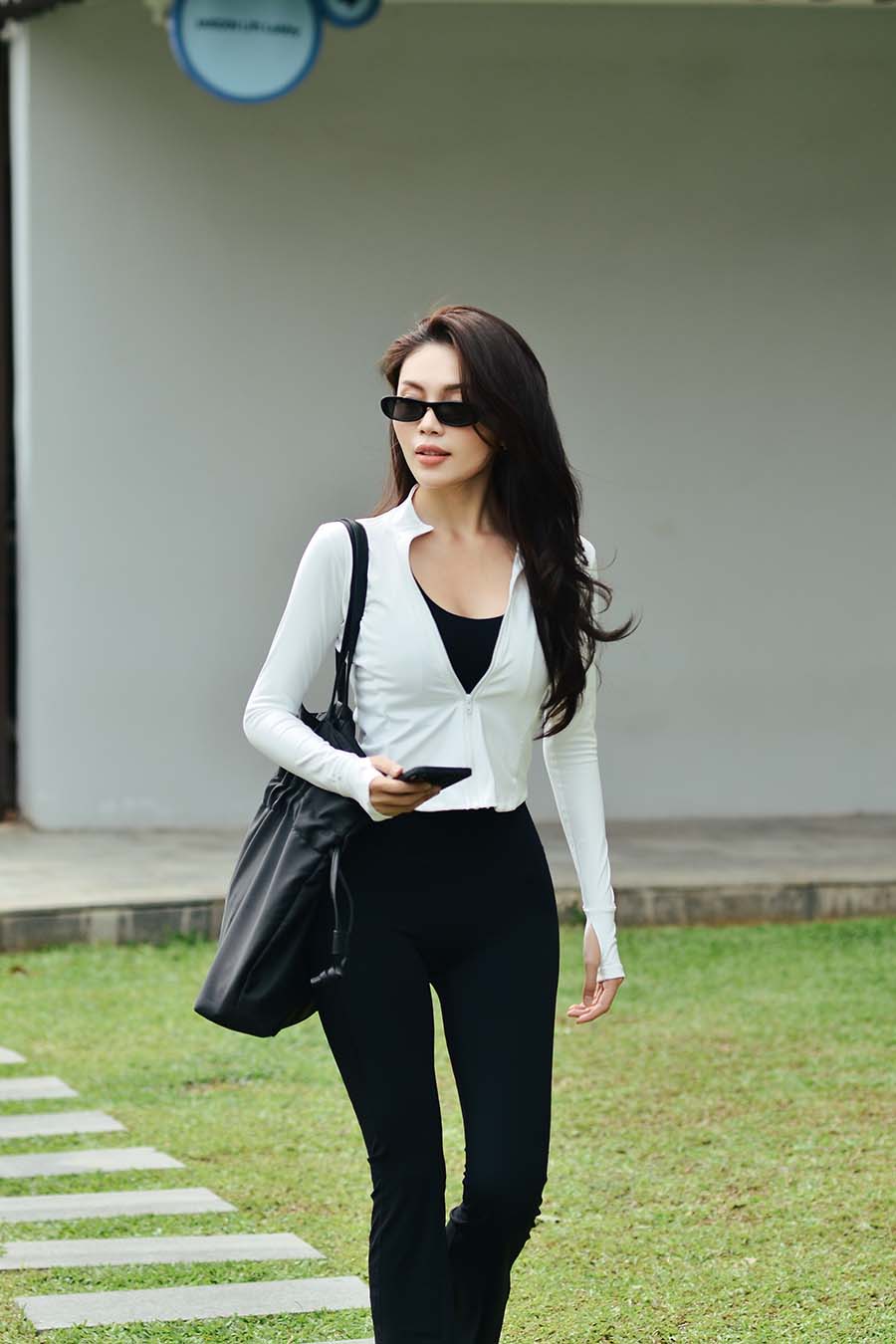 Áo khoác tập gym Cover23 - Trắng - Fitme Sportswear