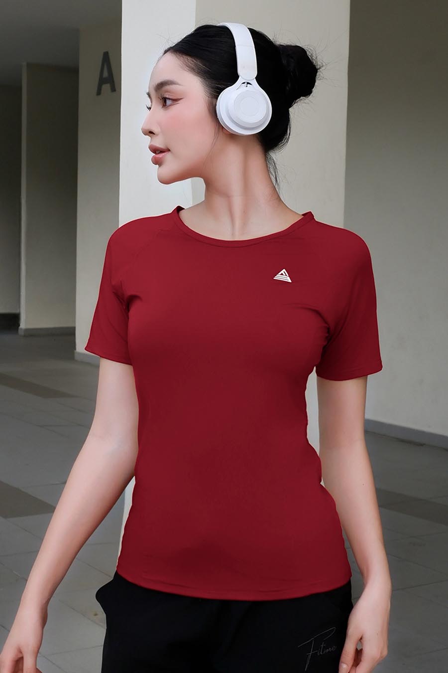 Áo thun tập gym nữ Sigma - Đỏ - Fitme Sportswear