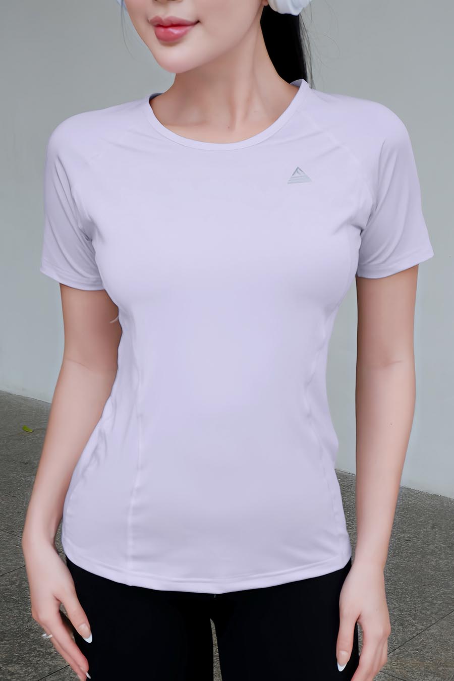 Áo thun tập gym nữ Sigma - Tím Pastel - Fitme Sportswear