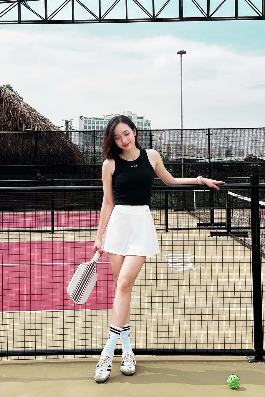 Chân váy ngắn thể thao nữ Fitme GOC - VSFM01 - Trắng - Fitme Sportswear