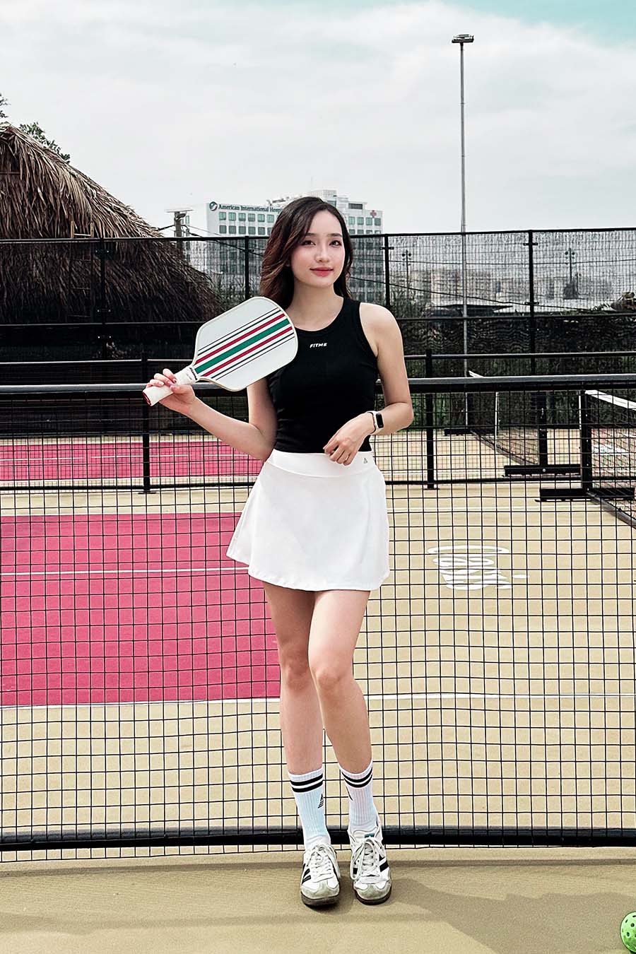 Chân váy ngắn thể thao nữ Fitme GOC - VSFM01 - Trắng - Fitme Sportswear