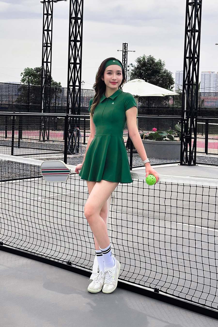 Váy tennis thể thao nữ Fitme GOC - DTNN01 - Wimbledon Green - Fitme Sportswear