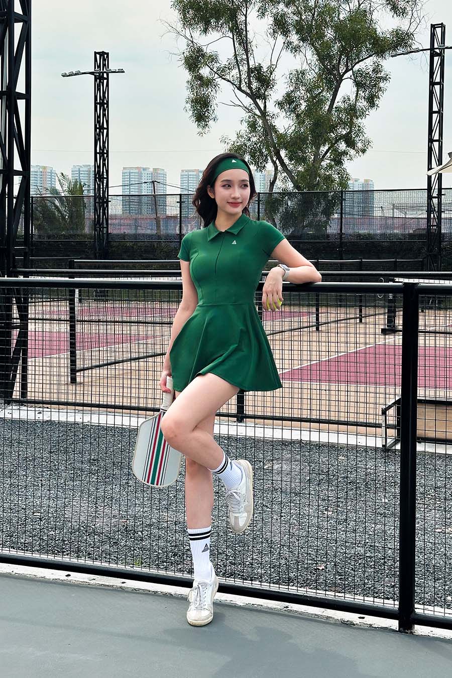 Váy tennis thể thao nữ Fitme GOC - DTNN01 - Wimbledon Green - Fitme Sportswear