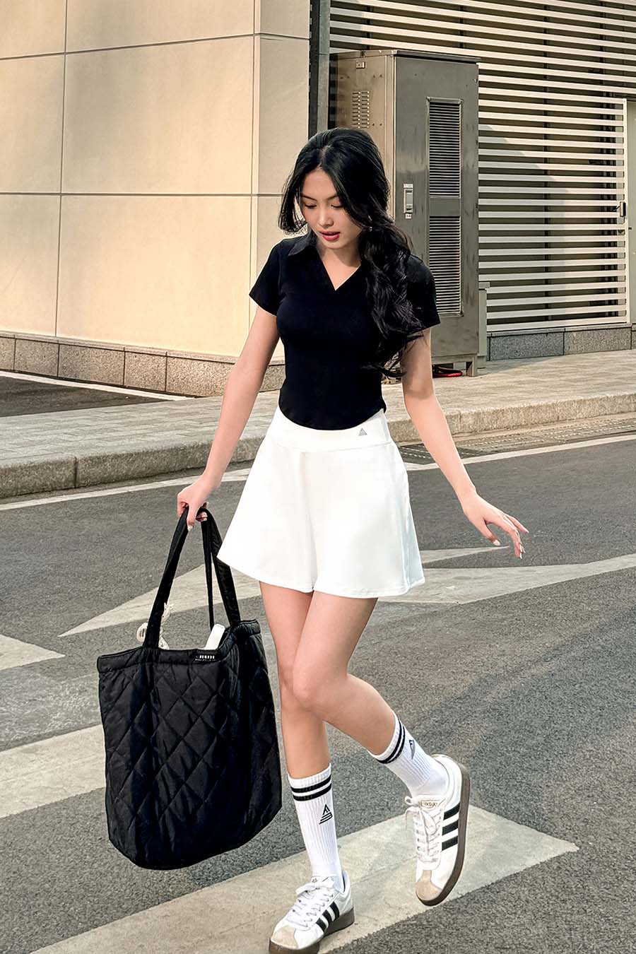 Chân váy ngắn thể thao nữ Fitme GOC - VSFM01 - Trắng - Fitme Sportswear