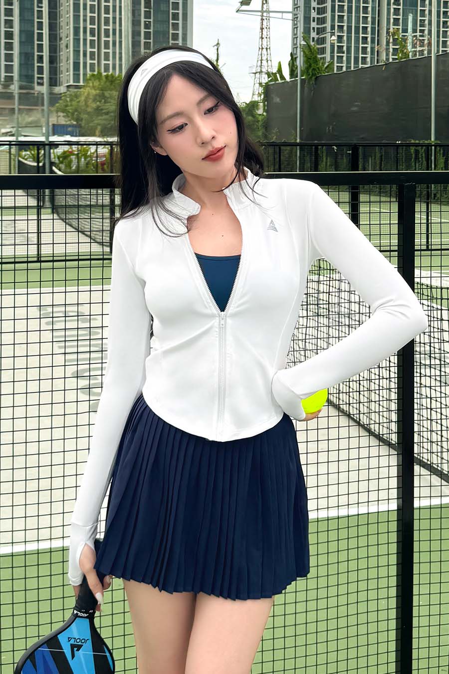 Chân váy xếp ly thể thao nữ Fitme GOC - VXLN01 - Blazer Navy - Fitme Sportswear