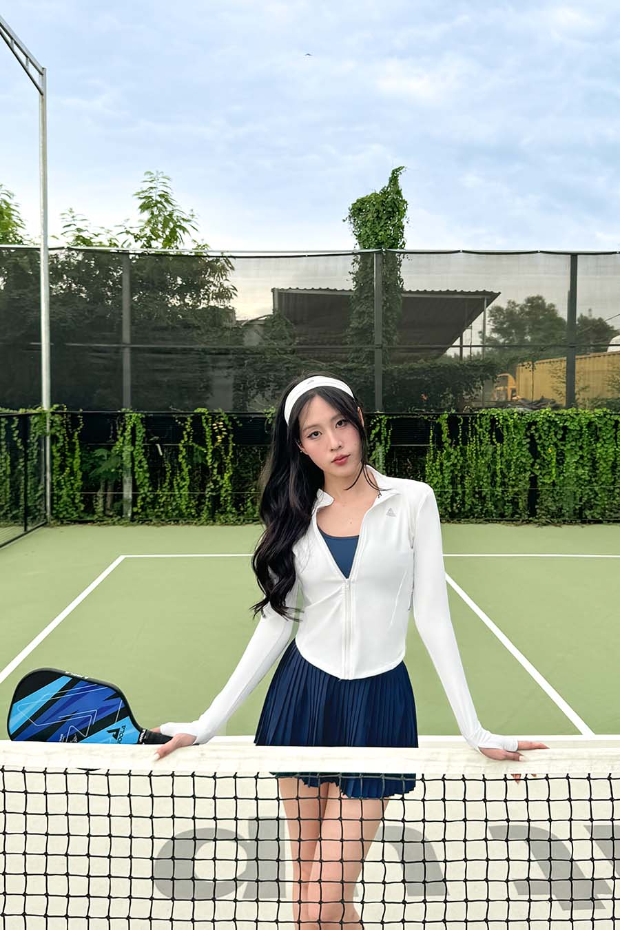 Chân váy xếp ly thể thao nữ Fitme GOC - VXLN01 - Blazer Navy - Fitme Sportswear