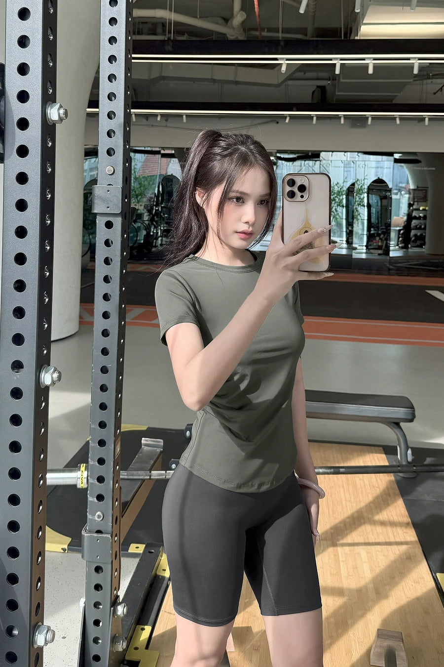 Quần legging lửng QLTG Mouse Grey