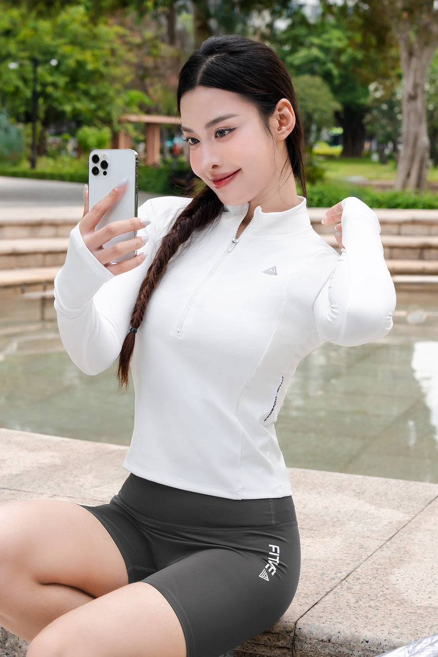 QNTG Rhino Grey Thigh Leggings