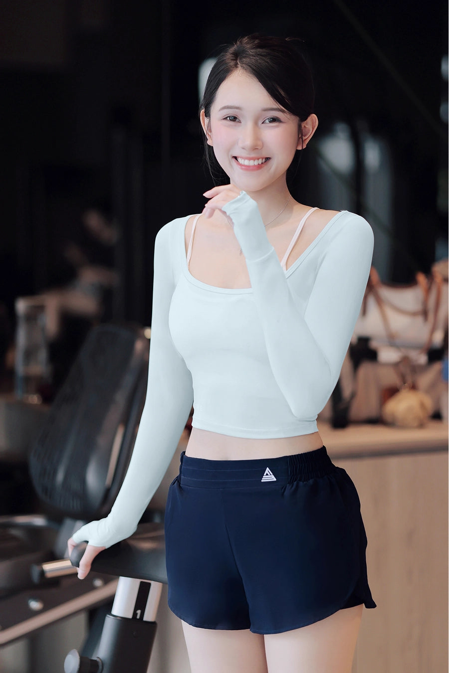 Quần short thể thao nữ Bloom QSBL01 - Navy