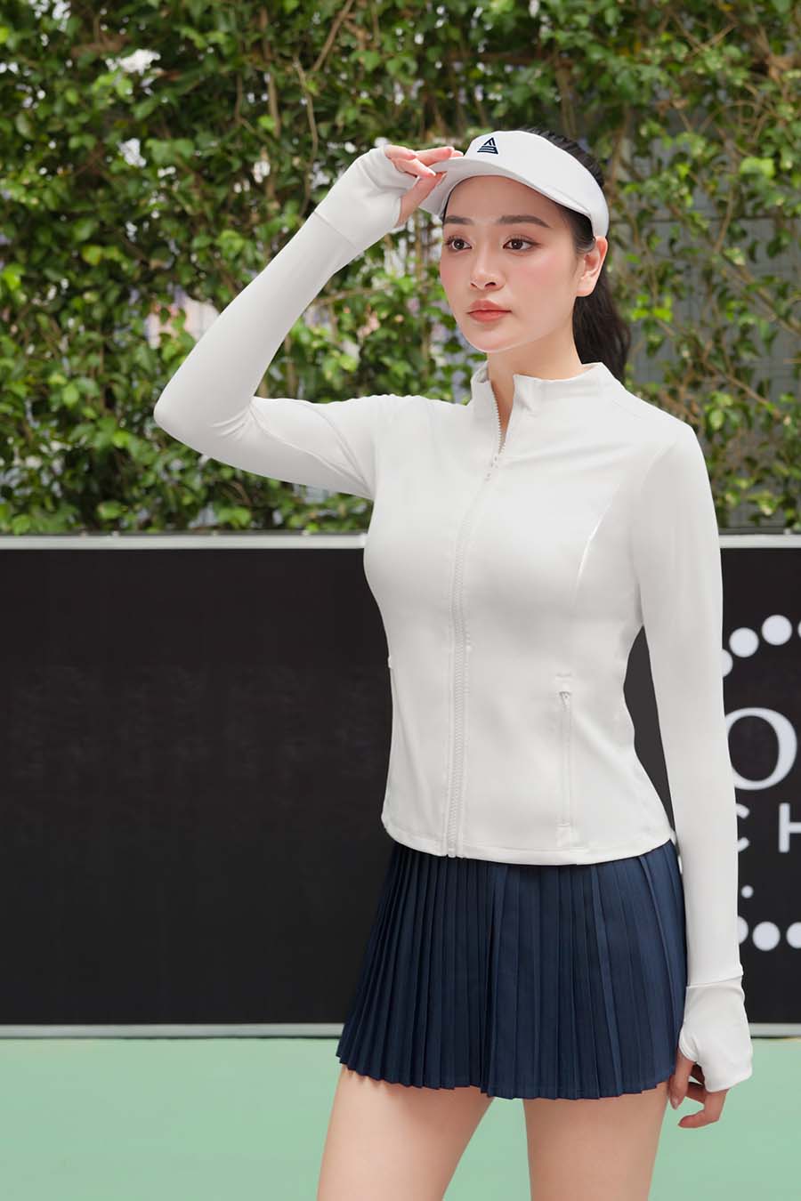 Chân váy xếp ly thể thao nữ Fitme GOC - VXLN01 - Blazer Navy - Fitme Sportswear