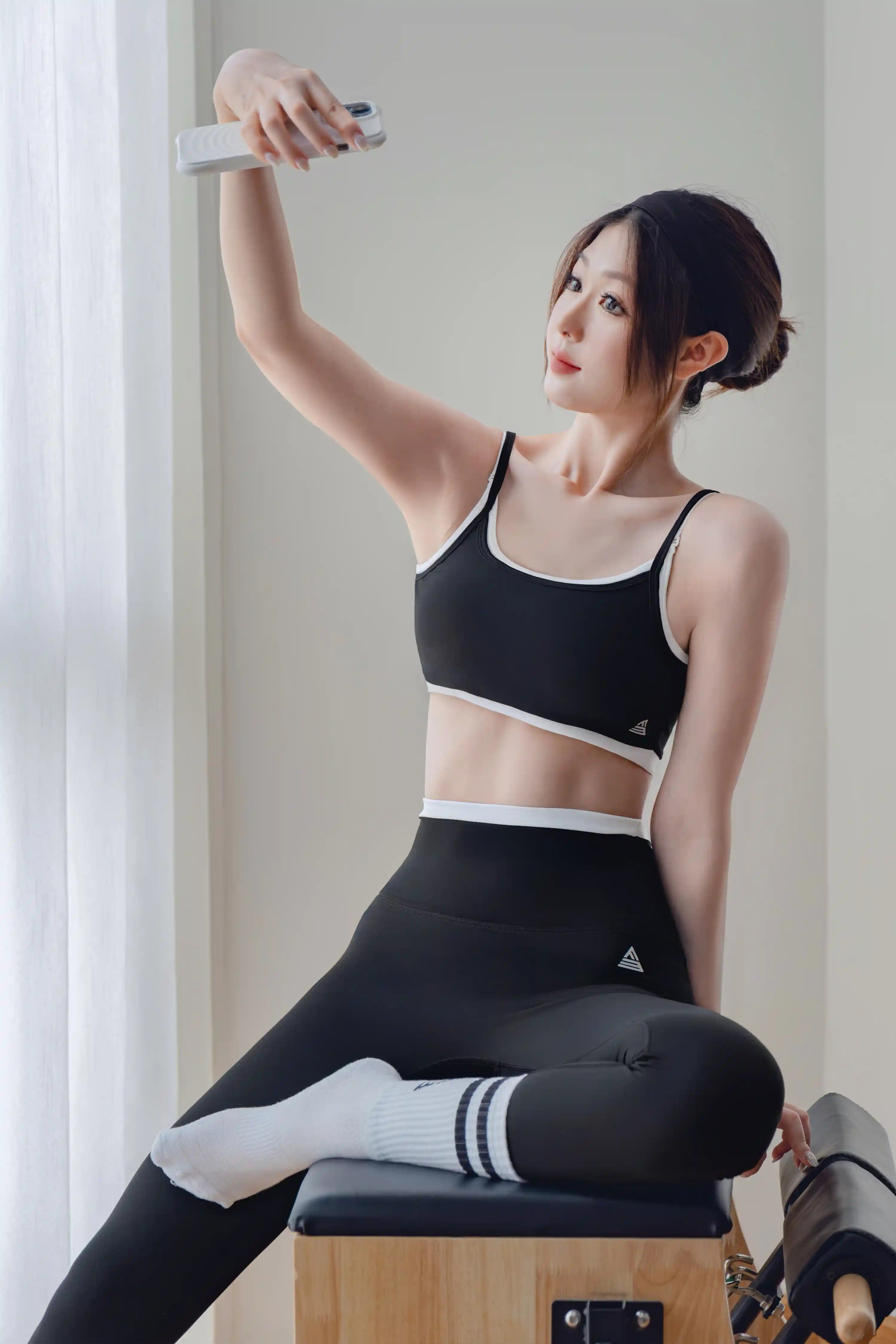 Quần tập gym yoga legging nữ cạp cao Fitme SOFT QDSO01 Đen