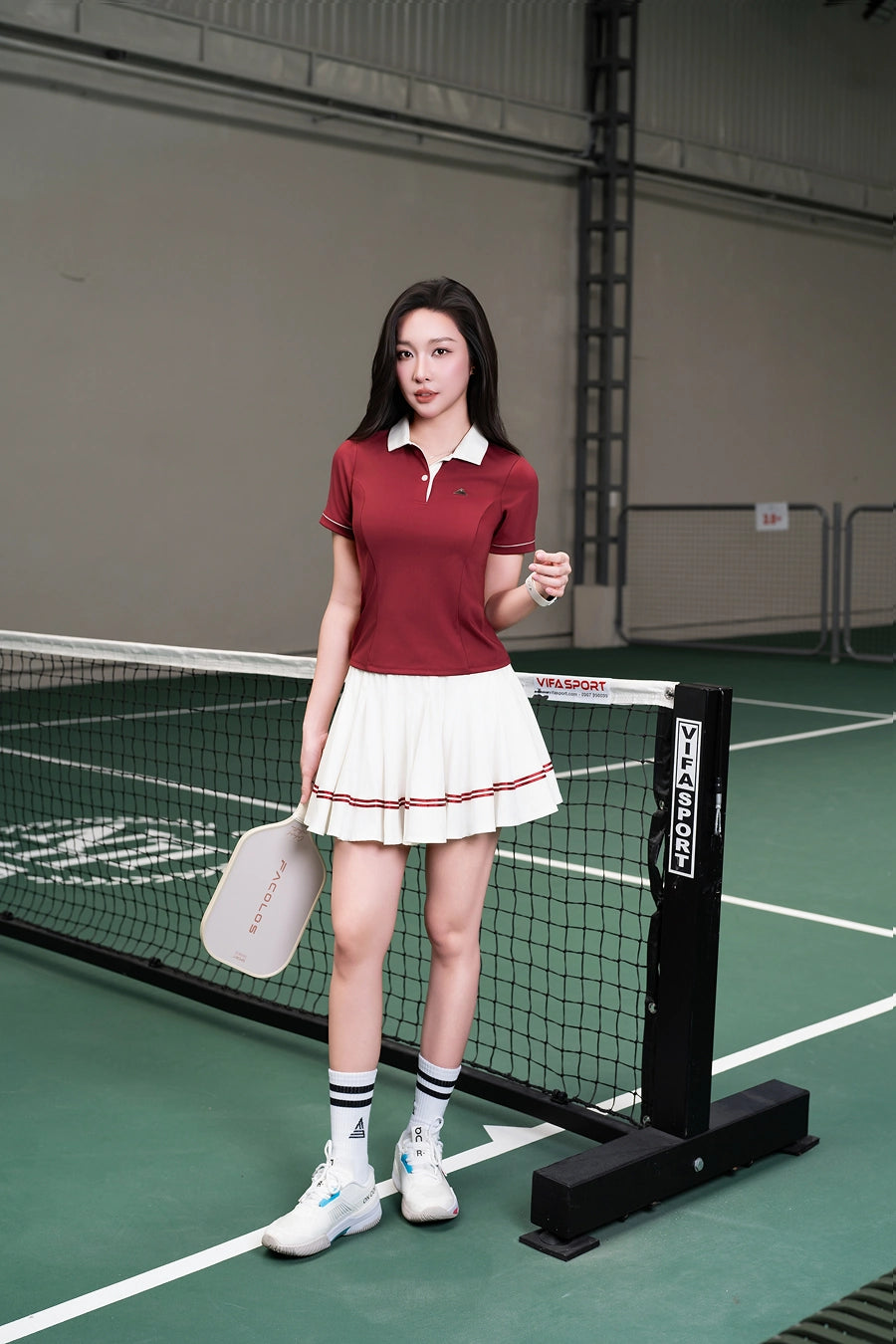 Chân váy tennis tập pickleball tennis nữ VXGR01 Trắng