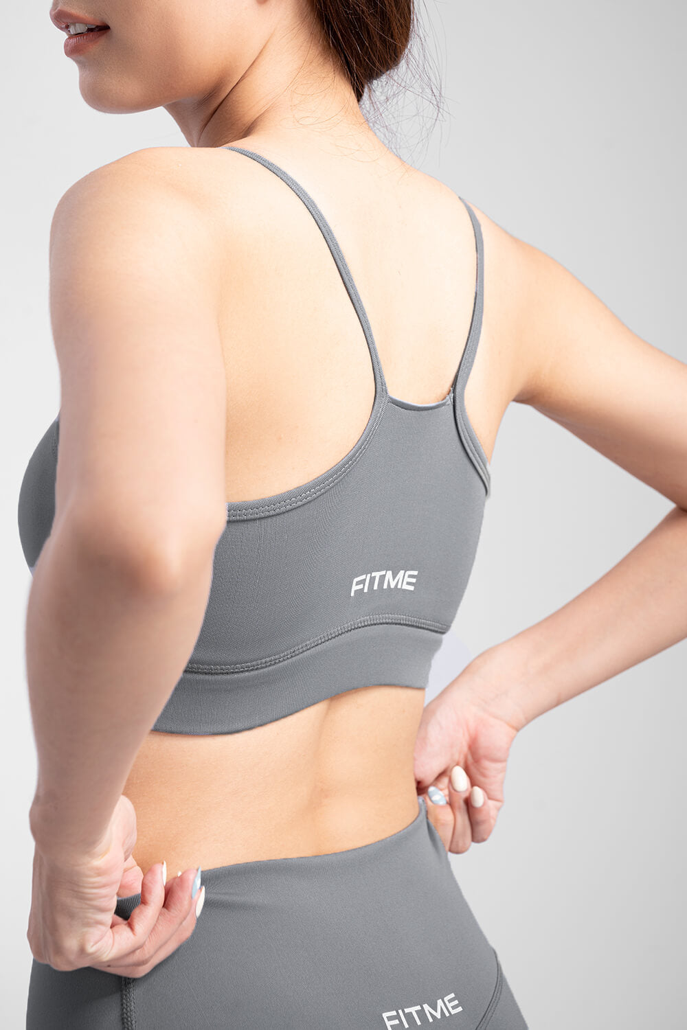 Áo bra gym yoga Theta - Dark Grey - Fitme Sportswear