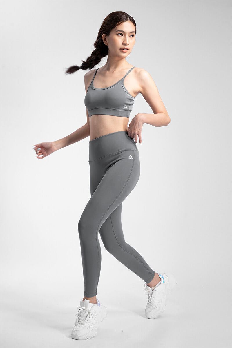 Áo bra gym yoga Theta - Dark Grey - Fitme Sportswear