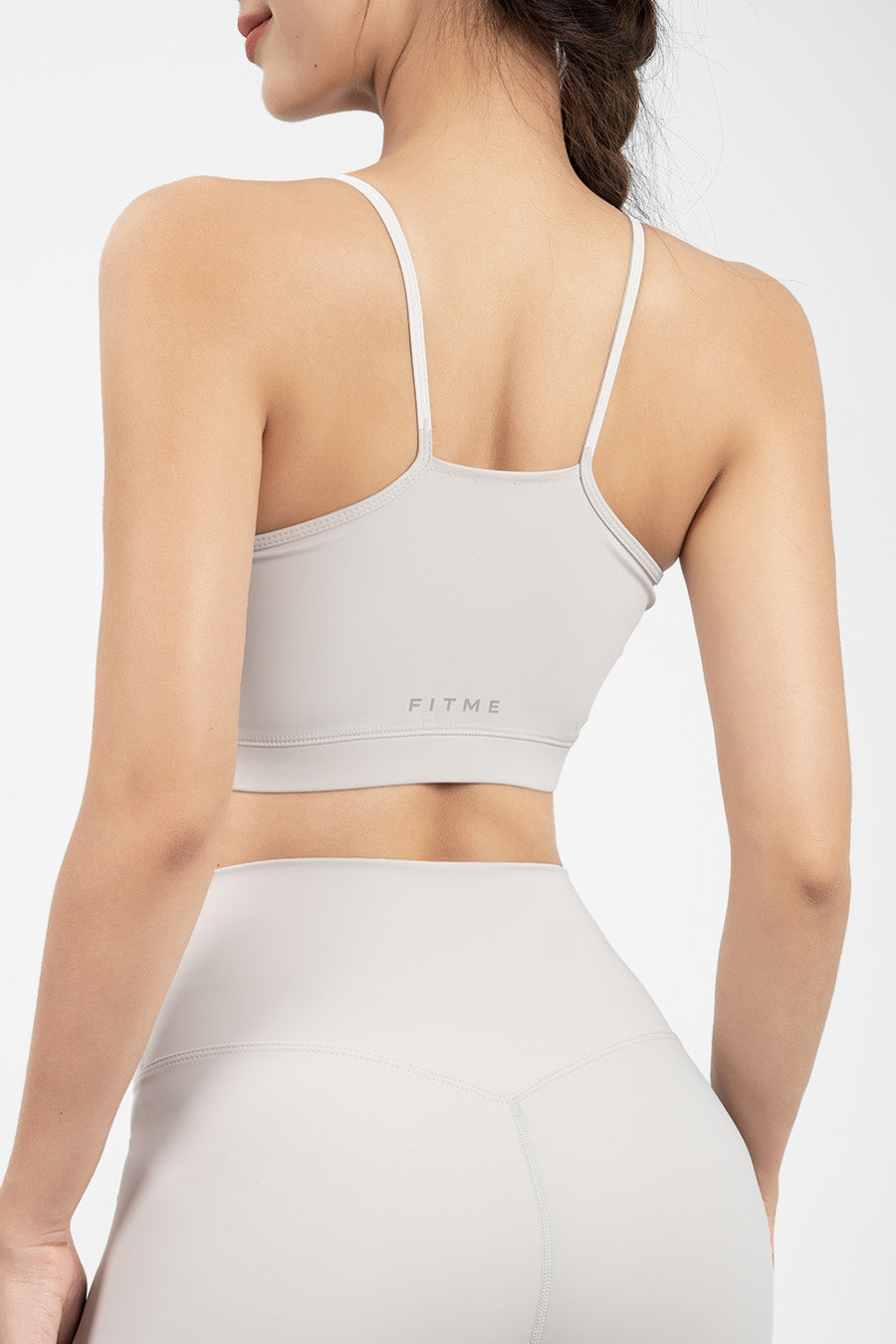 Áo bra gym yoga Theta - Light Grey - Fitme Sportswear