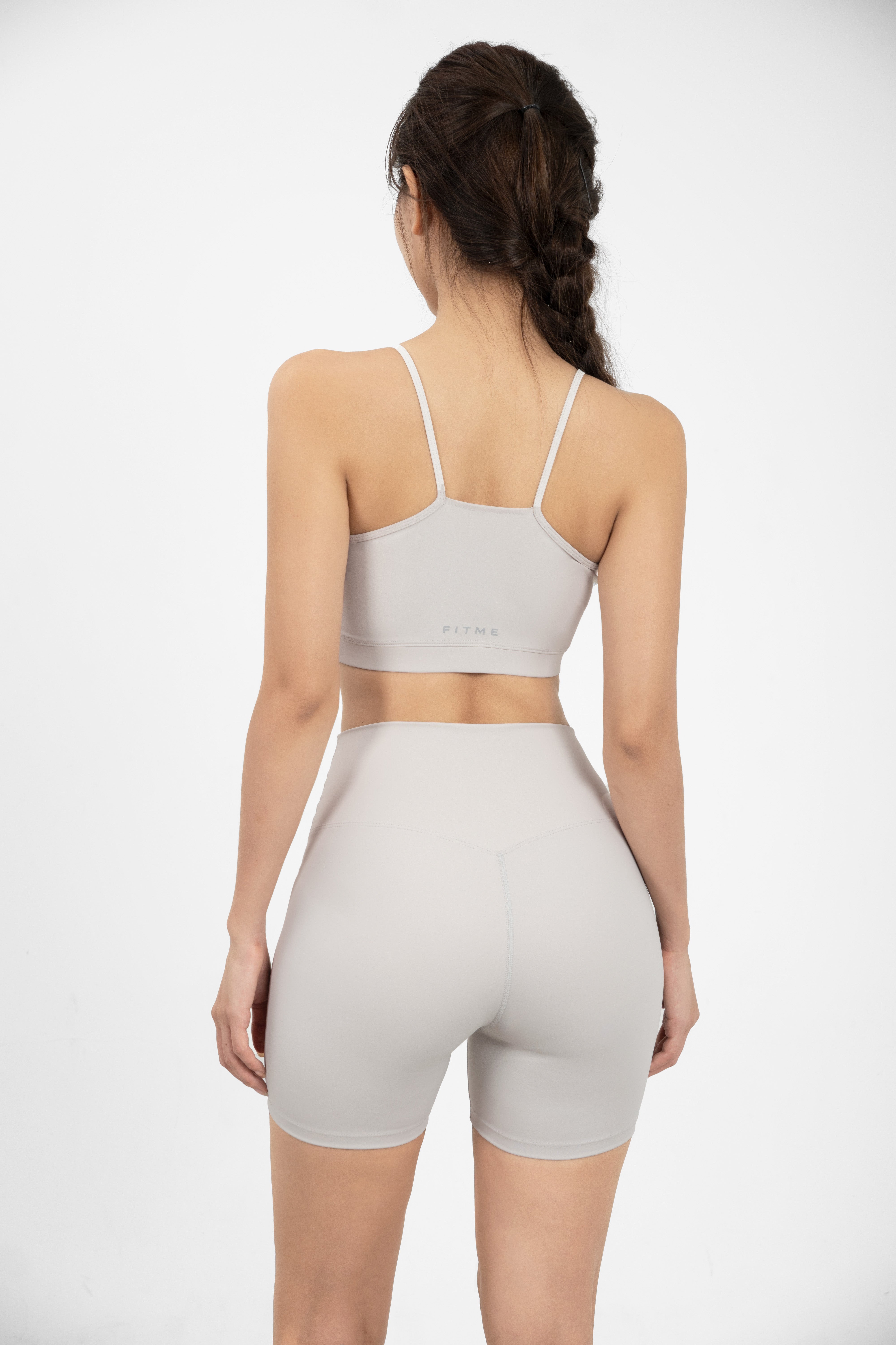 Áo bra gym yoga Theta - Light Grey - Fitme Sportswear