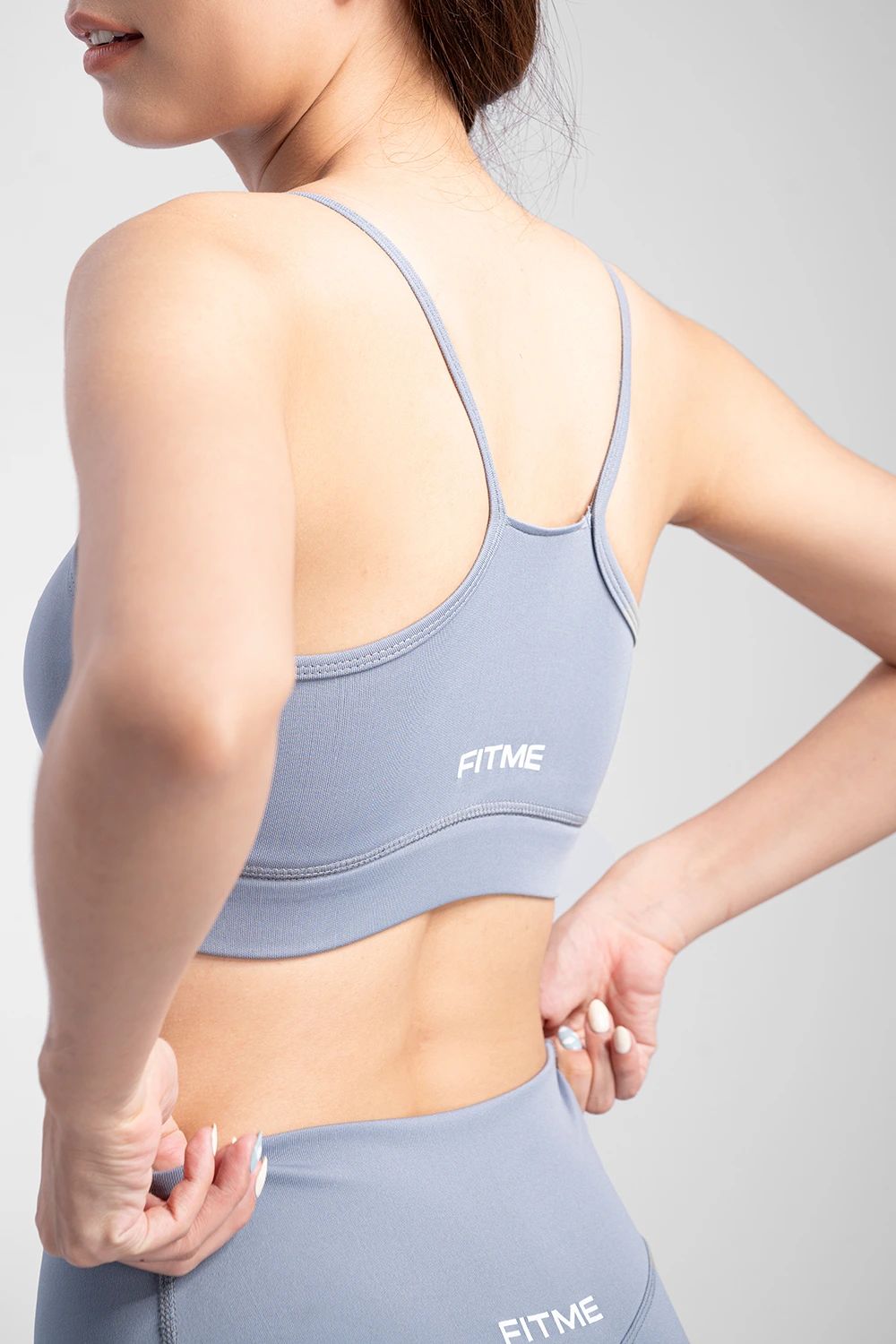 Áo bra gym yoga Theta - Xám Xanh - Fitme Sportswear