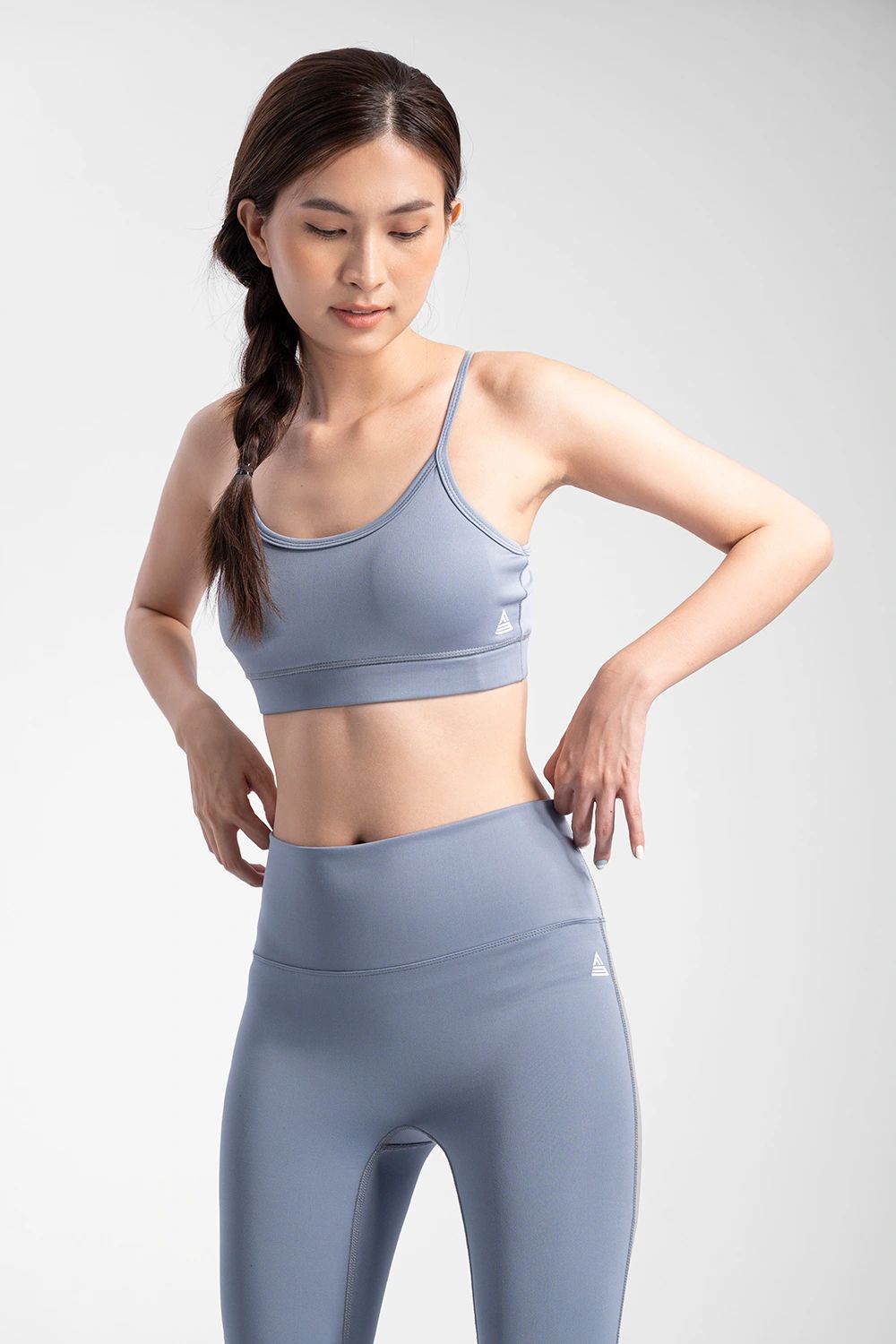 Áo bra gym yoga Theta - Xám Xanh - Fitme Sportswear