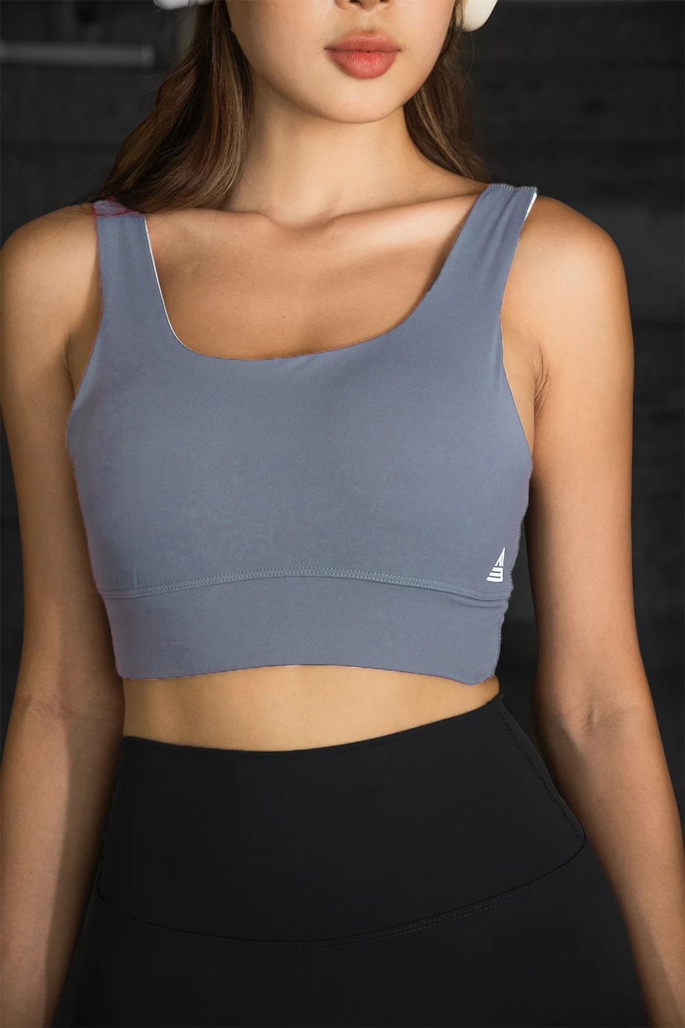 Áo bra tập gym yoga Zeta - Xám Xanh - Fitme Sportswear