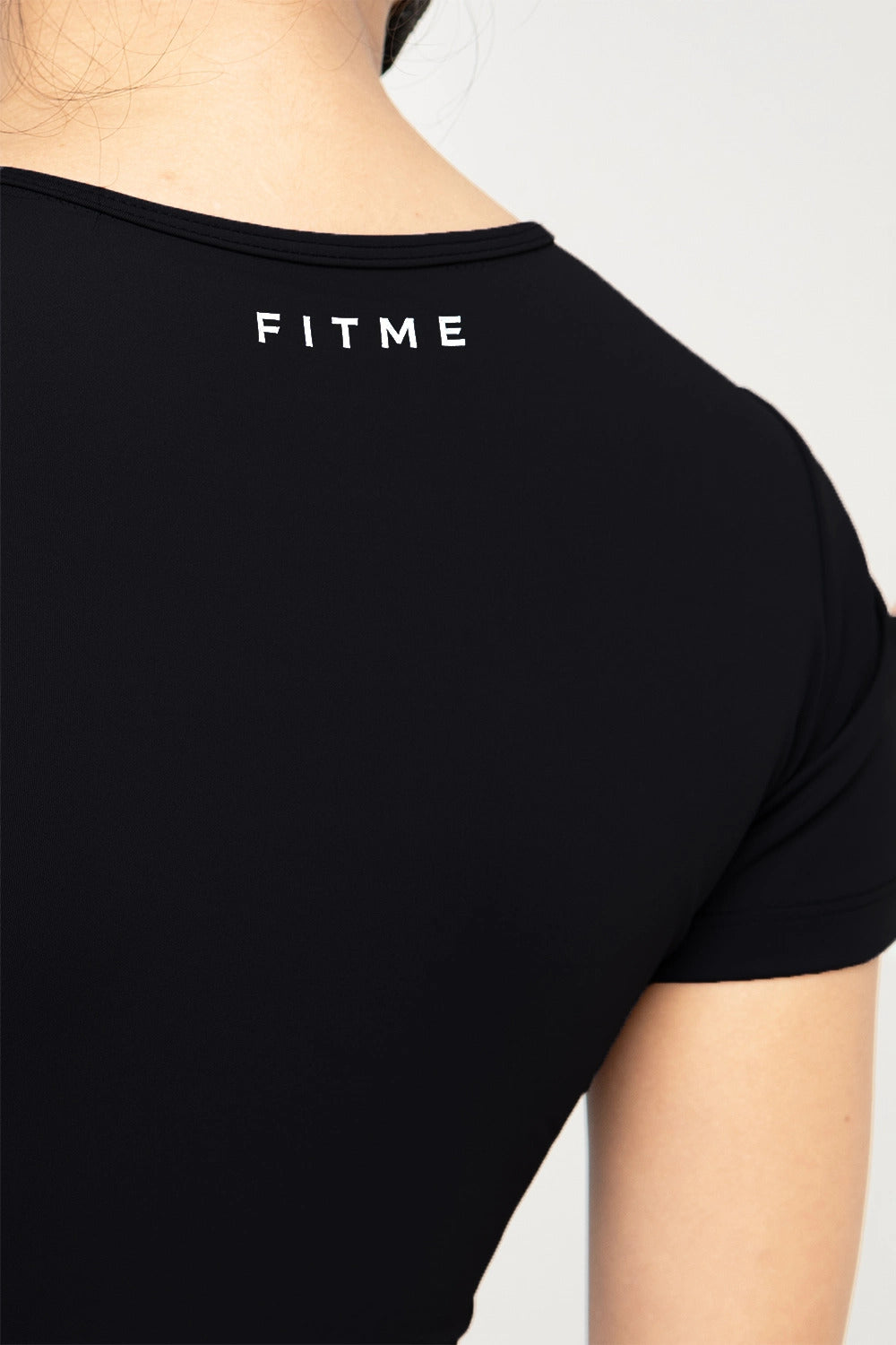 Áo croptop tập gym Cover23 - Đen - Fitme Sportswear