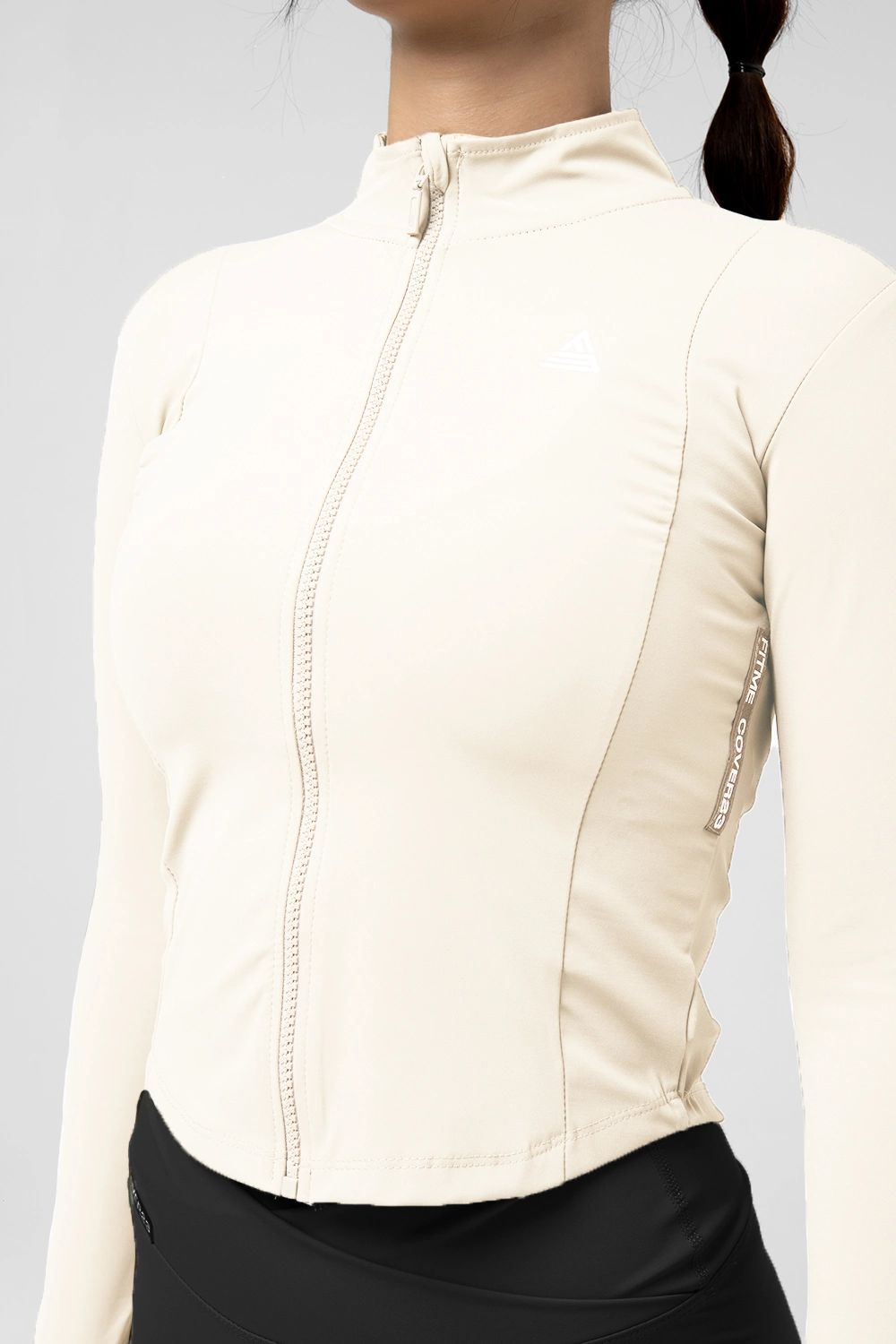 Áo khoác tập gym Cover23 - Ivory - Fitme Sportswear